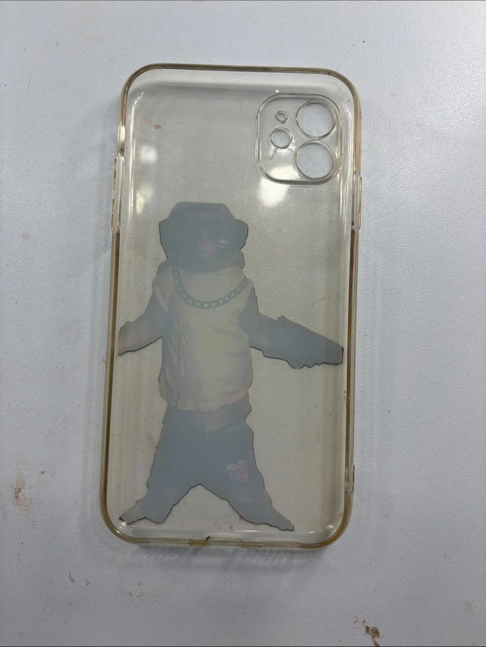 SHEIN iPhone 11 Clear Phone Case with Trendy Monkey Graphic
